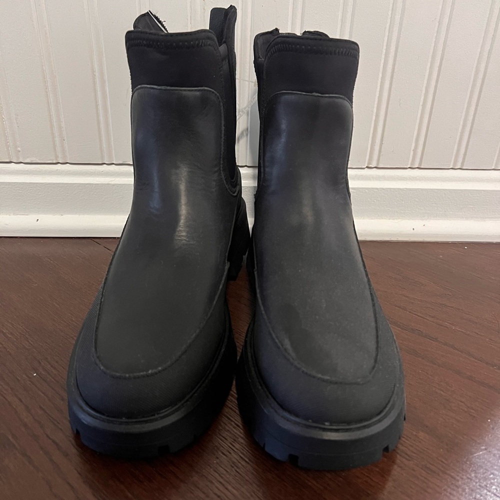 Lucky Brand Leather/Rubber Rain Boots NWT Size 9
